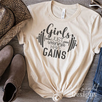 Digital Design SVG PNG - Gym - Lifting Girls Just Wanna - McKnight Designs & Co