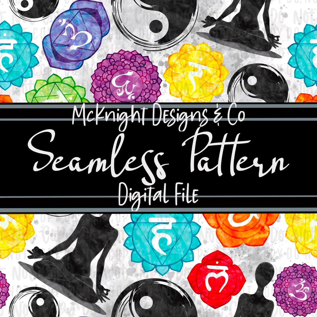 Pinterest Balance Pattern Find Your Balance Seamless Pattern | Zen & Chakra Digital Print ...