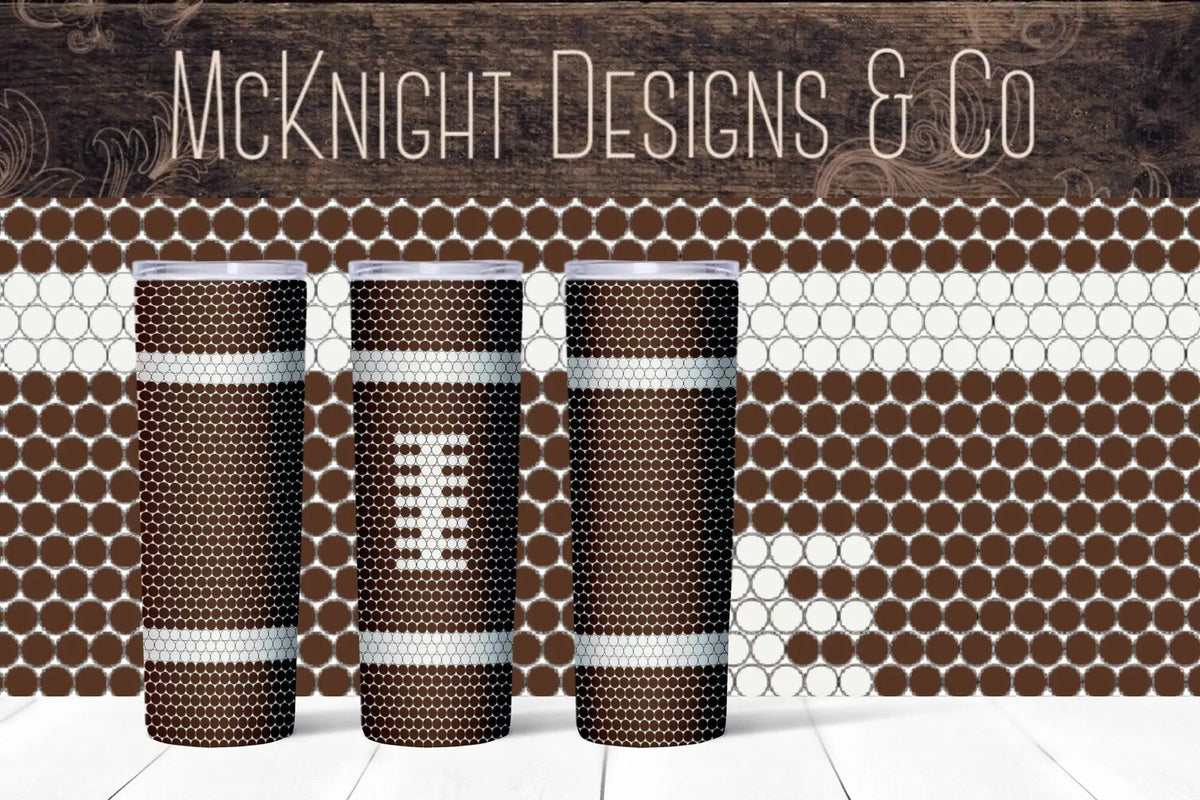 Rhinestone Pattern Guide - 20SS/5mm - 20 oz - Football - McKnight Designs & Co