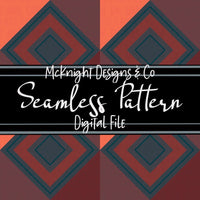 Geometric Diamond Blocks Seamless Pattern – Hand-drawn digital design for fabrics, printed vinyl & sublimation