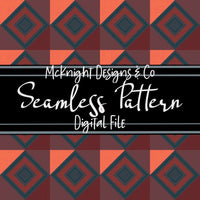 Seamless Pattern Digital Design - Geometric Diamonds - McKnight Designs & Co