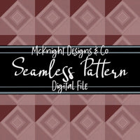 Seamless Pattern Digital Design - Geometric Diamonds - McKnight Designs & Co