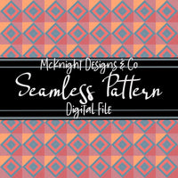 Seamless Pattern Digital Design - Geometric Diamonds - McKnight Designs & Co