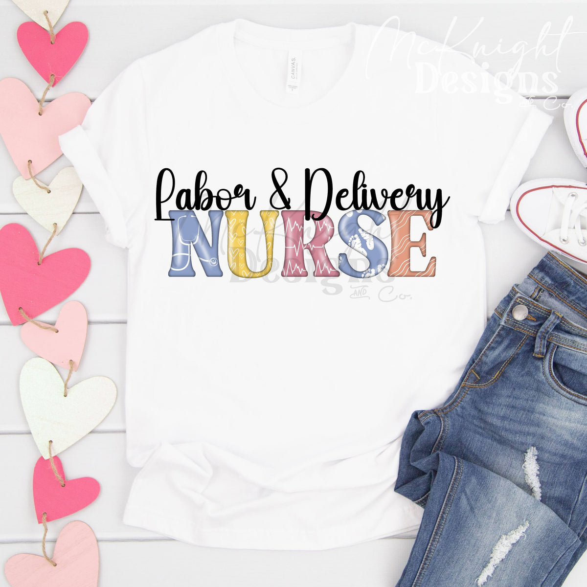Labor & Delivery Nurse PNG | Medical Nurse McKnight Designs & Co PNG Design