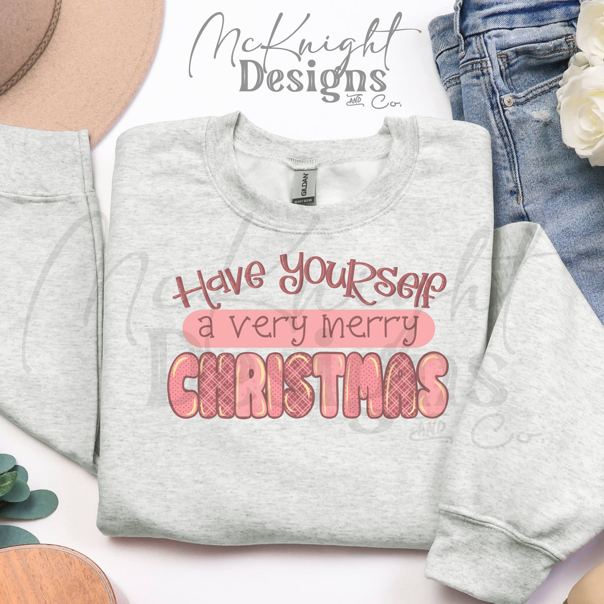 Have Yourself a Very Merry Christmas PNG Digital Design McKnight Designs & Co PNG Design