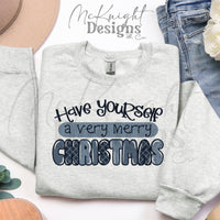 Have Yourself a Very Merry Christmas PNG Digital Design McKnight Designs & Co PNG Design