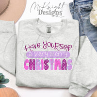 Have Yourself a Very Merry Christmas PNG Digital Design McKnight Designs & Co PNG Design