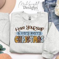 Have Yourself a Very Merry Christmas PNG Digital Design McKnight Designs & Co PNG Design