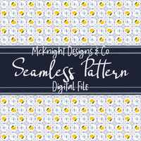 Amalfi Lemon Seamless Pattern – Blue Tile Citrus Design, Mediterranean Summer Print McKnight Designs & Co Seamless Pattern File