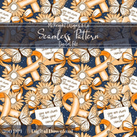 Awareness Ribbon Seamless Pattern – Support & Encouragement PNG McKnight Designs & Co Seamless Pattern File