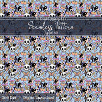 Rock Girly Pastel Punk Checkerboard Seamless Pattern McKnight Designs & Co Seamless Pattern File