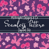 Cherry Bow Coquette Seamless Pattern – Hand-Drawn Aesthetic PNG McKnight Designs & Co Seamless Pattern File