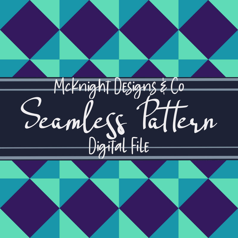 Diamond Star Checkered Seamless Pattern Bundle McKnight Designs & Co Seamless Pattern File
