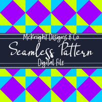 Diamond Star Checkered Seamless Pattern Bundle McKnight Designs & Co Seamless Pattern File