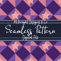 Diamond Star Checkered Seamless Pattern Bundle McKnight Designs & Co Seamless Pattern File