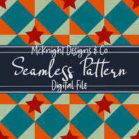 Diamond Star Checkered Seamless Pattern Bundle McKnight Designs & Co Seamless Pattern File