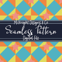 Diamond Star Checkered Seamless Pattern Bundle McKnight Designs & Co Seamless Pattern File