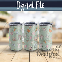 Easter Christian Seamless Pattern – Cross & Bunny Pastel Spring Design – Digital Download McKnight Designs & Co Seamless Pattern File