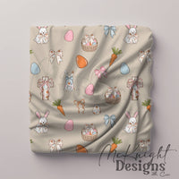 Easter Christian Seamless Pattern – Cross & Bunny Pastel Spring Design – Digital Download McKnight Designs & Co Seamless Pattern File