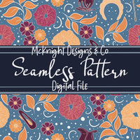 Hair Accessories & Florals Seamless Pattern - Hand Drawn McKnight Designs & Co Seamless Pattern File