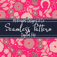 Hair Accessories & Florals Seamless Pattern - Hand Drawn McKnight Designs & Co Seamless Pattern File