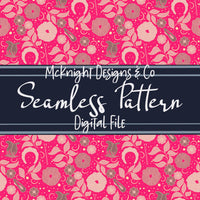 Hair Accessories & Florals Seamless Pattern - Hand Drawn McKnight Designs & Co Seamless Pattern File