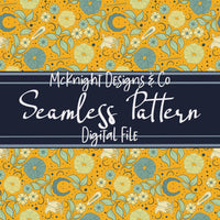 Hair Accessories & Florals Seamless Pattern - Hand Drawn McKnight Designs & Co Seamless Pattern File