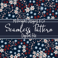 Messy Ditsy Floral Seamless Pattern - Floral Repeat McKnight Designs & Co Seamless Pattern File