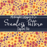 Messy Ditsy Floral Seamless Pattern - Floral Repeat McKnight Designs & Co Seamless Pattern File