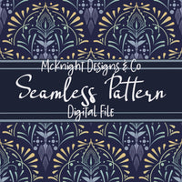 Art Deco Ornamental Seamless Pattern McKnight Designs & Co Seamless Pattern File