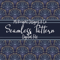Art Deco Ornamental Seamless Pattern McKnight Designs & Co Seamless Pattern File