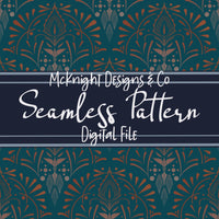 Art Deco Ornamental Seamless Pattern McKnight Designs & Co Seamless Pattern File