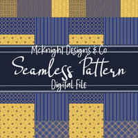 Patchwork Quilt Seamless Pattern PNG Designs McKnight Designs & Co Seamless Pattern File