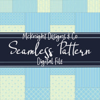 Patchwork Quilt Seamless Pattern PNG Designs McKnight Designs & Co Seamless Pattern File