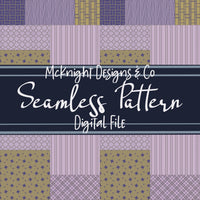 Patchwork Quilt Seamless Pattern PNG Designs McKnight Designs & Co Seamless Pattern File