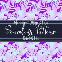 Tropical Neon Leaves – Seamless Pattern Digital Papers McKnight Designs & Co Seamless Pattern File Pink PPA