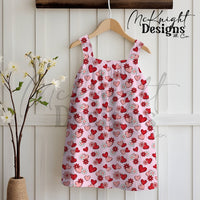 Valentine Hearts & Daisies Seamless Pattern | Love Floral Repeat McKnight Designs & Co Seamless Pattern File