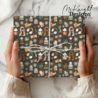 Winter Accessories Seamless Pattern – Cozy Hats, Mittens, Scarves & Boots PNG McKnight Designs & Co Seamless Pattern File