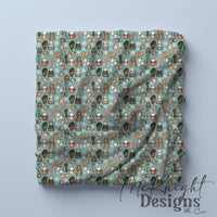 Winter Accessories Seamless Pattern – Cozy Hats, Mittens, Scarves & Boots PNG McKnight Designs & Co Seamless Pattern File