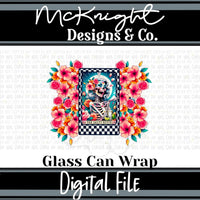 Can Wrap Digital Design - Skellie Tarot - The Salty B**** - McKnight Designs & Co