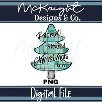 Digital Design PNG - Rockin' Christmas Tree - McKnight Designs & Co