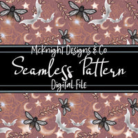 Seamless Pattern Digital Design - Spooky Fireflies - McKnight Designs & Co