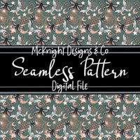 Seamless Pattern Digital Design - Spooky Fireflies - McKnight Designs & Co