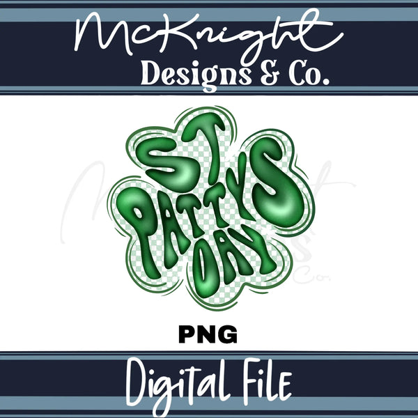 Digital Design PNG - 4 Leaf Clover St. Patty's Day - McKnight Designs & Co