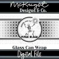 Can Wrap Digital Design - Little Ray of Pitch Black - McKnight Designs & Co