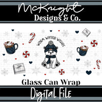 Can Wrap Digital Design - Polar Bear - Warm Winter Wishes - McKnight Designs & Co