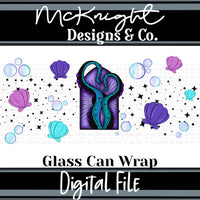 Can Wrap Digital Design - Sea Witch - McKnight Designs & Co