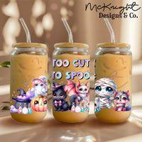 Can Wrap Digital Design - Too Cute To Spook - McKnight Designs & Co