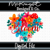 Digital PNG Design - Bloom Florals - McKnight Designs & Co