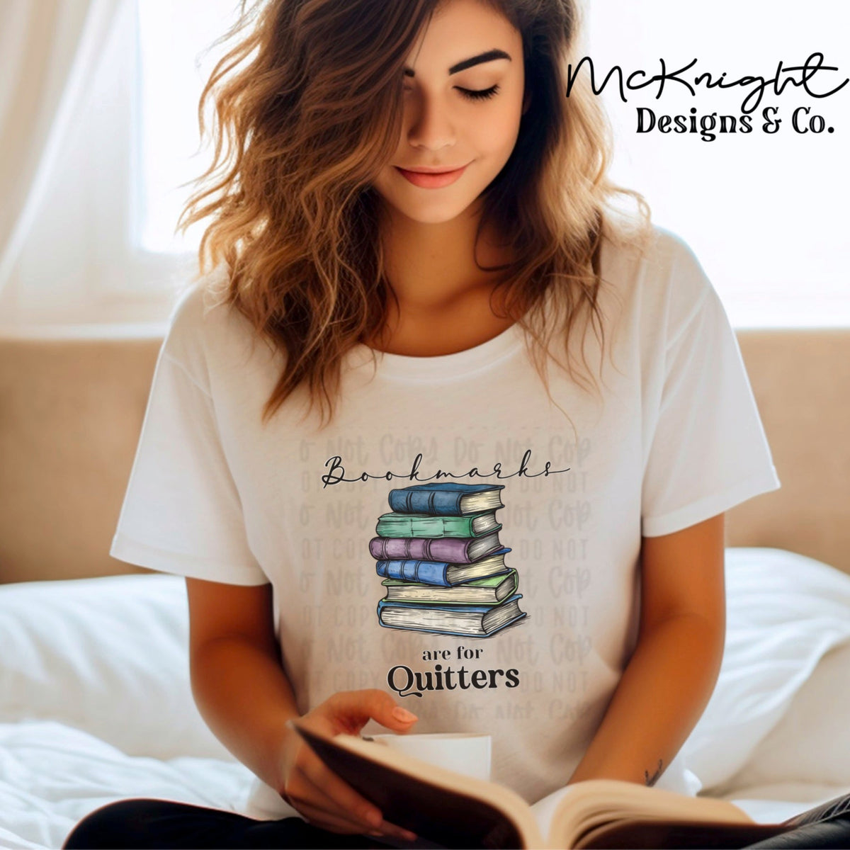 Digital PNG Design - Bookmarks are for Quitters - McKnight Designs & Co